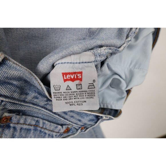 Vintage Y2K 2000 Levis 501xx Mens 33x32 Distressed Button Fly Original Fit Jeans - Picture 15 of 16